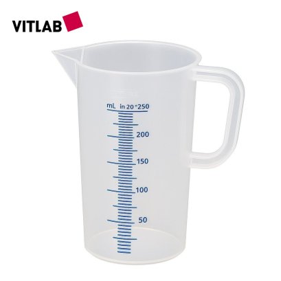 บีกเกอร์ PP มีด้าม 250 มล. VITLAB