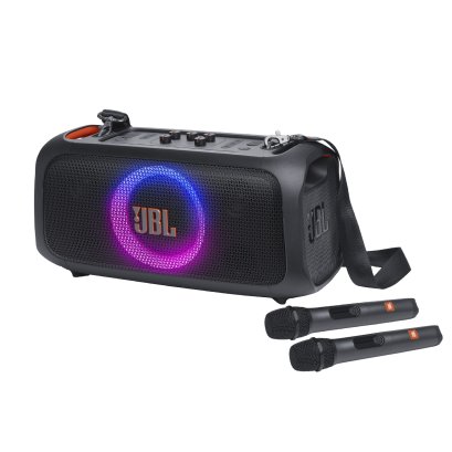 JBL Partybox On-the-go Essential Bluetooth Speaker Black ลำโพงปาร์ตี้ พร้อมไมโครโฟน