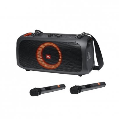 JBL Partybox on the go Bluetooth Speaker ลำโพงคาราโอเกะพกพา พร้อมไมโครโฟน 2 ตัว