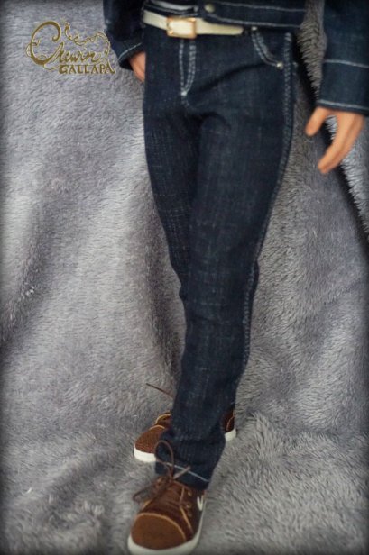 Dark blue jeans Fashion