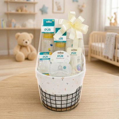 7108 ชุดกิ๊ฟเซตตะกร้า Welcome Newborn