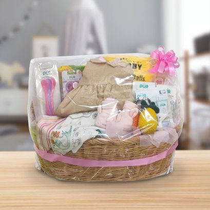 GIFTSET7117: เซตของขวัญ สำหรับเด็กแรกเกิด "Welcome Baby (**จัดส่งเฉพาะใน กทม. ค่าจัดส่งคิดตามระยะทาง**)