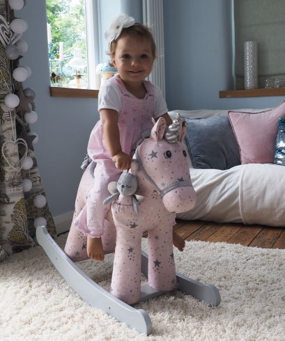ยูนิคอร์นโยกสีชมพูเซเลสต์ & กระต่ายนางฟ้าเฟย์ Little Bird Told Me Celeste & Fae Rocking Unicorn - 12 ปี ขึ้นไป