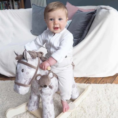 ม้าโยกบิสกิต และหนูน้อยสคิป Little Bird Told Me Biscuit & Skip Rocking Horse