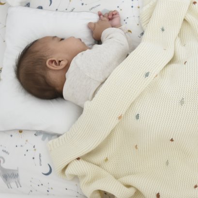 ผ้าห่ม Multi Spot - Knitted Baby Blanket แบรนด์ Minikind