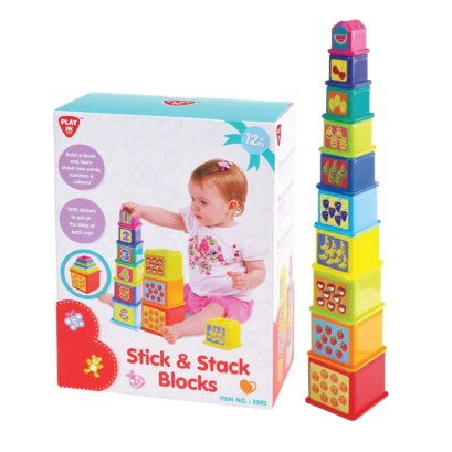 สแต็คบล็อคต่อ Stick & Stack Blocks ของเล่นเสริมพัฒนาการ - Playgotoys