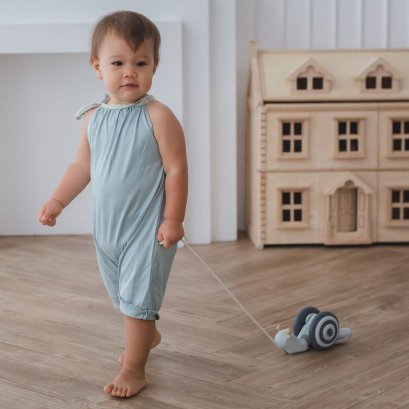 PlanToys Pull-Along Snail Mono