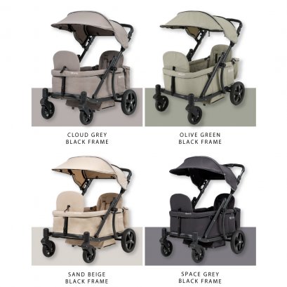 รถเข็นเด็กโครงสีดำ (Black Frame) Pronto Squared - Pronto Stroller (ปกติ 33,000บ. ค่าส่งเพิ่ม 500 บาท ซึ่งรวมข้างล่างเรียบร้อย)