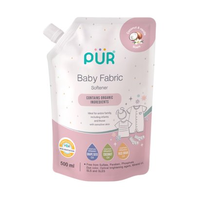 PUR น้ำยาปรับผ้านุ่ม สูตรอ่อนโยนพิเศษ 500 ml Baby Fabric Softener
