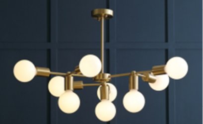 โคมไฟติดเพดาน   GT09  แถมหลอดไฟ LED วินเทจ แสงเหลือง ครบชุด