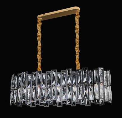 โคมไฟระย้า คริสตัล ทรงวงรี รุ่น 19019-800*300