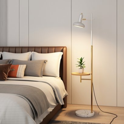 โคมไฟตั้งพื้น มาพร้อมโต๊ะวางของอเนกประสงค์ รุ่น L9100