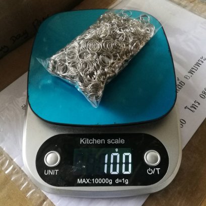 อะไหล่ ห่วงกลม สีเงิน เกี่ยวเม็ดคริสตัล