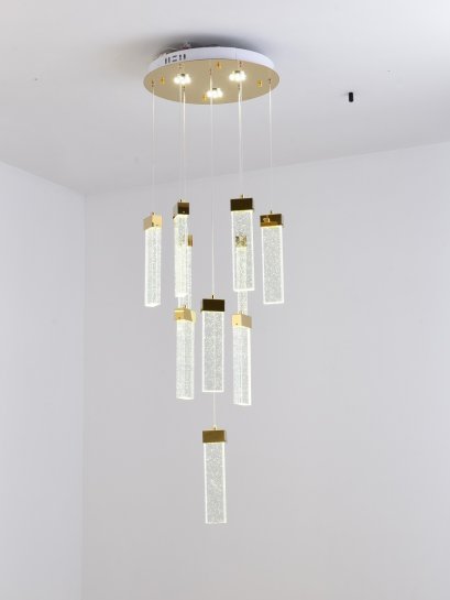 【ปรับราคาลง】โคมไฟคริสตัลลวดสลิง 5090-10