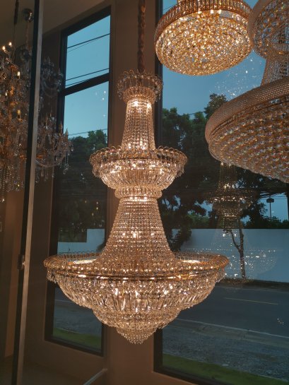 **พร้อมส่ง**โคมระย้า คริสตัล 2703-1200