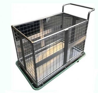 รถเข็นเก็บผ้าสแตนเลส