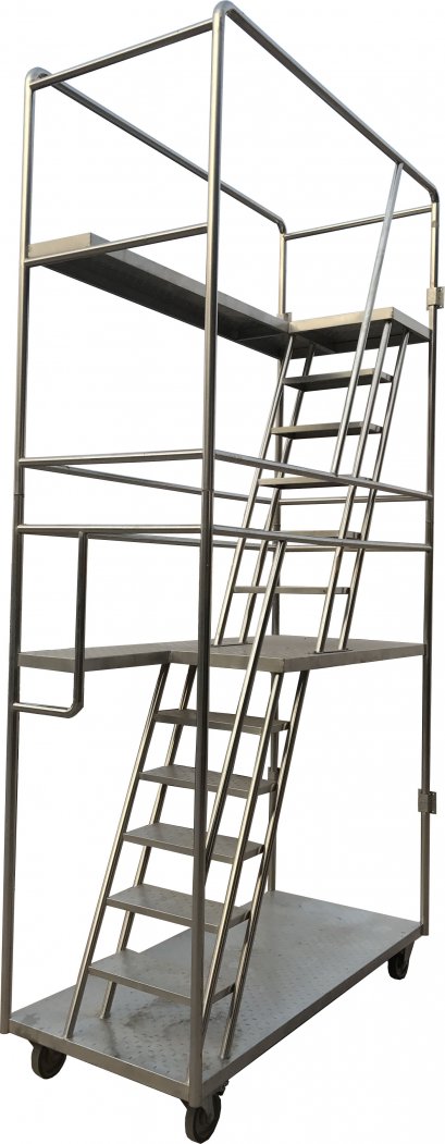 บันไดสแตนเลสทรงสูง