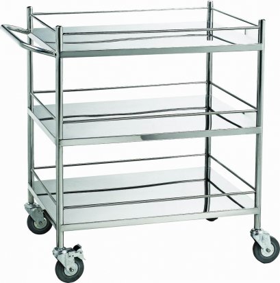 รถเข็นสแตนเลส 3 ชั้น