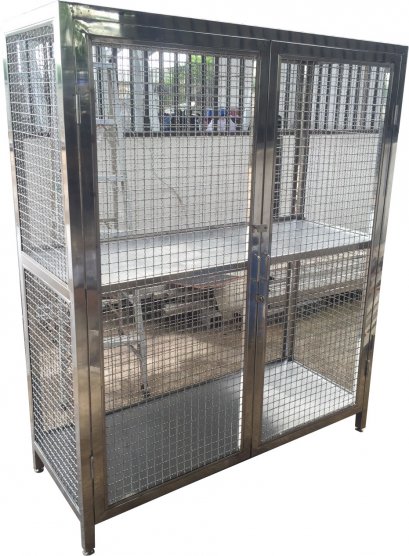 ตู้ตาข่ายเก็บของสแตนเลส