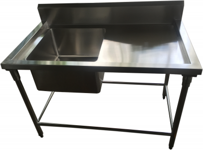 โต๊ะซิ้งค์ 1 หลุม+ที่พักขวา