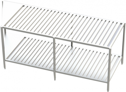 ชั้นวางจานแบบเป็นร่องเสียบ