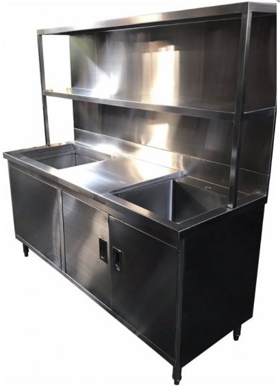 เคาน์เตอร์ขายเครื่องดื่มสแตนเลส