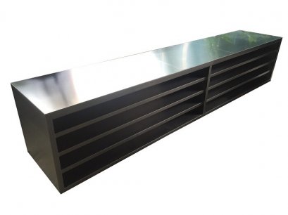 ม้านั่งสแตนเลสสามารถเก็บรองเท้าได้