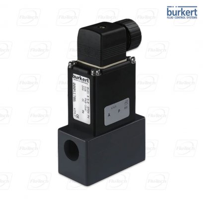 Direct-acting 2/2 or 3/2 way pivoted armature valve