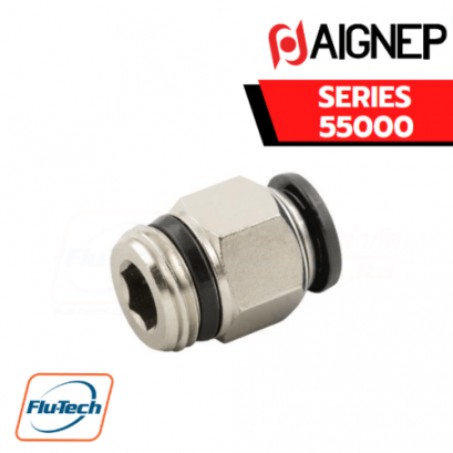 AIGNEP – SERIES 55000 STRAIGHT MALE ADAPTOR SHORT (ข้อต่อลม ตรง)