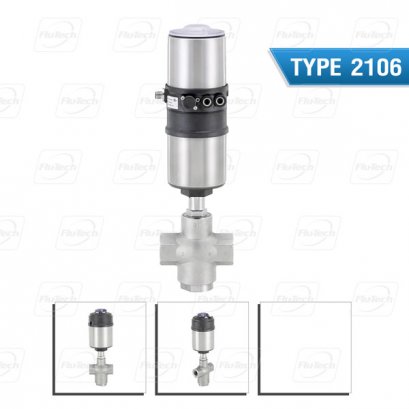 BURKERT TYPE 2106 - Pneumatically operated 3/2 way seat valve ELEMENT for decentralized automation