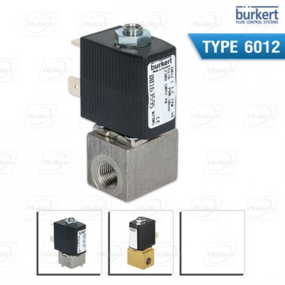 Burkert Type 6012 - Plunger valve 3/2 way direct-acting