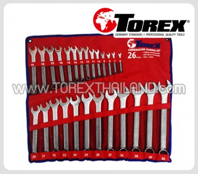 TPQ-TRCBS26 (6-32 มม.) ประแจแหวนข้างปากตายชุด 26 ตัว TOREX