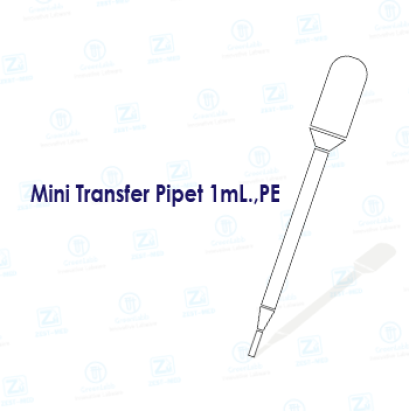 Mini Transfer Pipet 1mL.,PE