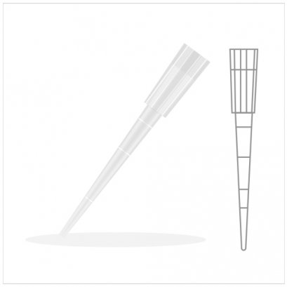Universal Graduated Pipet Tip 1-200ul. Natural