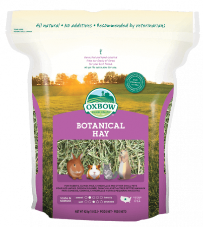 Oxbow Botanical Hay หญ้าทิโมธีสมุนไพร 15 ออนซ์ (425 กรัม)