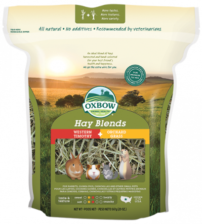 Oxbow Hay Blend หญ้าทิโมธีผสมหญ้าออร์ชาร์ด 20 ออนซ์ (567 กรัม)