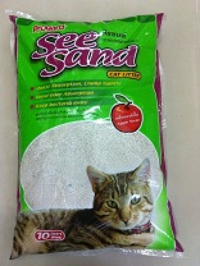 Seesand ทรายแมว ซีแซน กลิ่นแอปเปิ้ล ขนาด 5 ลิตร