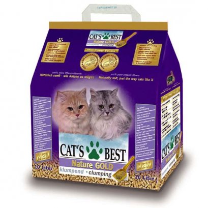 ทรายแมว Cat's Best Nuture Gold สีม่วง ขนาด 10 ลิตร