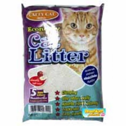 Cattycat Economy ทรายแมวเม็ดกลม กลิ่นแอปเปิ้ล ขนาด 5 ลิตร