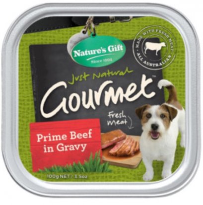 Nature s Gift สูตรเนื้อวัวในเกรวี่ ขนาด 100 กรัม ผลิตจากออสเตรเลีย ไม่มี By-product