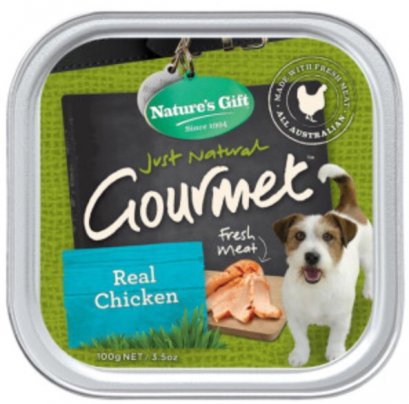 Nature s Gift สูตรเนื้อไก่ ขนาด 100 กรัม ผลิตจากออสเตรเลีย ไม่มี By-product
