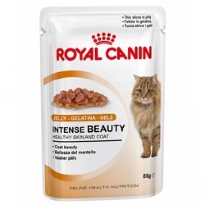 อาหารแมว รอยัล คานิน Royal Canin Intense Beauty Jelly Pouch สูตรเจลลี่
