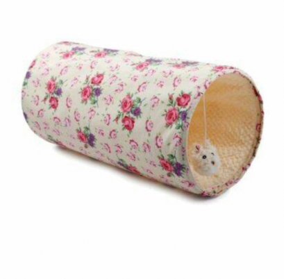อุโมงแมว APF Cat Tunnel ลายดอกไม้สีเหลือง
