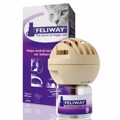 Feliway เฟลิเวย์ แบบเสียบปลั๊ก plug-in diffuser  ขนาด 48 มล.  ฟีโรโมนแห่งความสุข#2