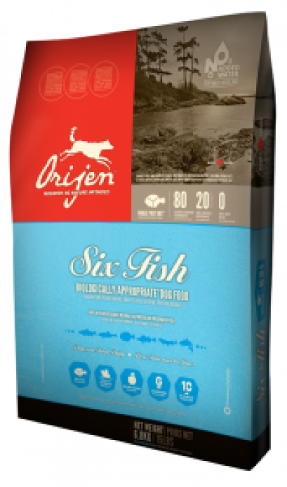 Orijen 6 Fish Dog โอริเจน สูตร ปลา 6 ชนิดสำหรับสุนัข ขนาด 340 กรัม