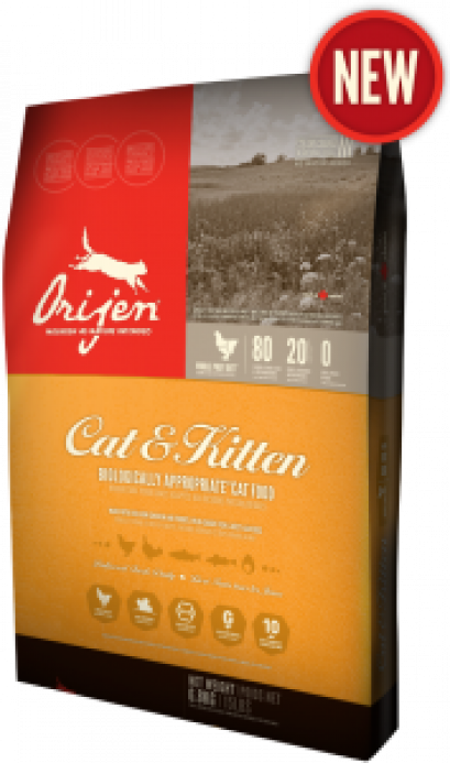 Ojiren Cat&Kitten อาหารแมวโอริเจน สูตรแมวโตและลูกแมว ขนาด 1.8 กก.