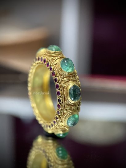 Emerald rings Ring Ring size approx. 61