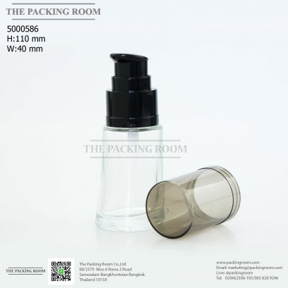 บรรจุภัณฑ์ขวดรองพื้นคุชชั่น foundation bootle/ cushion tube ขวดแก้วรองพื้น บรรจุภัณฑ์แก้ว Glass tube จำหน่ายบรรจุภัณฑ์เครื่องสำอางทุกประเภท