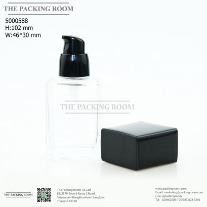 บรรจุภัณฑ์ขวดรองพื้นคุชชั่น ขวดแก้วรองพื้น foundation bootle/ cushion tube  บรรจุภัณฑ์แก้ว Glass tube จำหน่ายบรรจุภัณฑ์เครื่องสำอางทุกประเภท