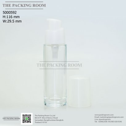 บรรจุภัณฑ์ขวดรองพื้นคุชชั่น ขวดแก้วรองพื้น foundation bootle/ cushion tube บรรจุภัณฑ์แก้วทรงกลม Glass tube จำหน่ายบรรจุภัณฑ์เครื่องสำอางทุกประเภท